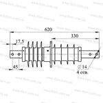 Изолятор ИППУ-10/630-8-04 УХЛ1